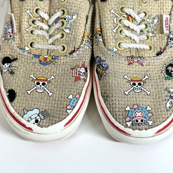 Vans One Piece Authentic Nami Straw Hat Crew Shoe Sneaker Men 6.5 / Womens 8 - Picture 12 of 16